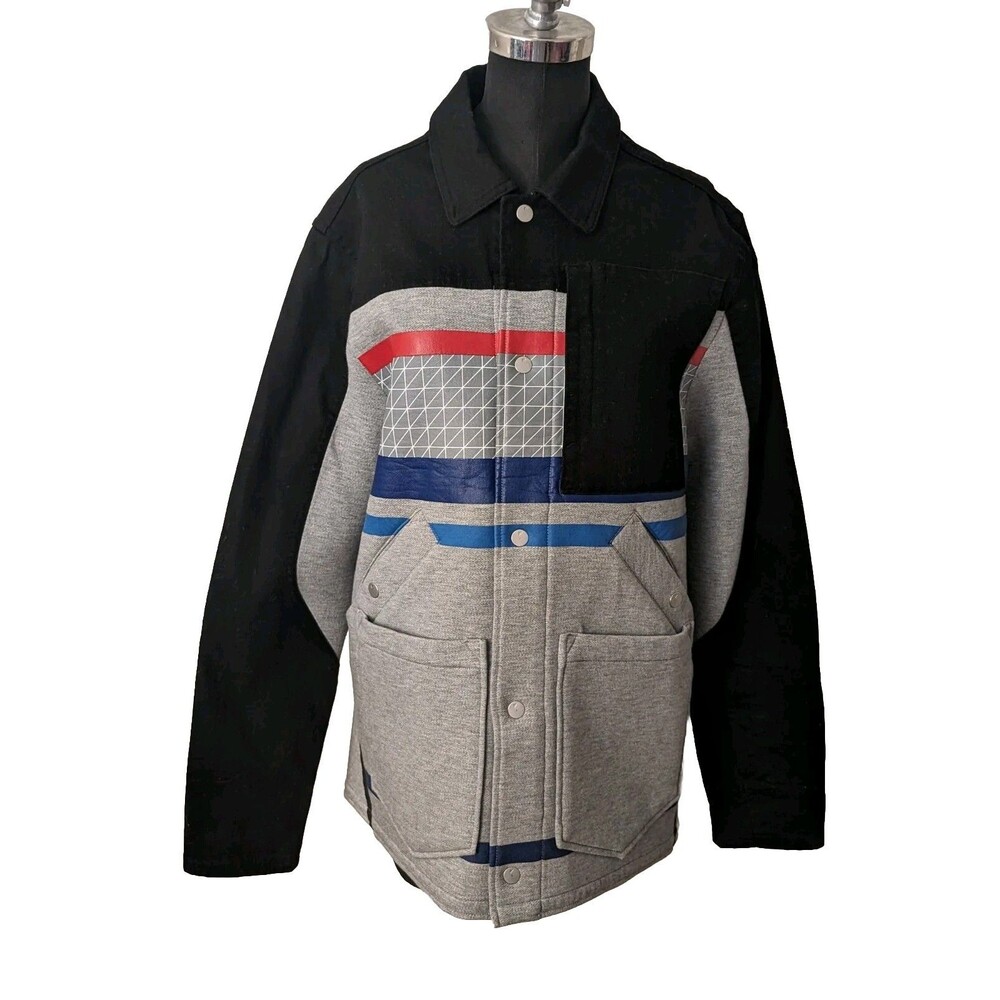 UAS Under Armour Gray Blue Coat Jacket Olympics Seen On Stephen Curry Medium USA